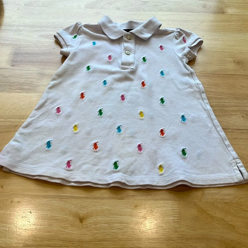 Polo Ralph Lauren White 98% Cotton Baby & Toddler 12 Months